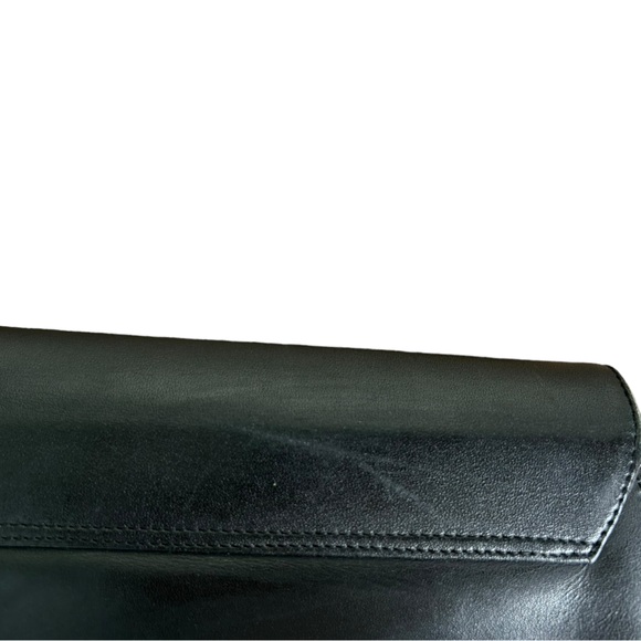Pierre Cardin Black Leather Crossbody Purse - Picture 5 of 9
